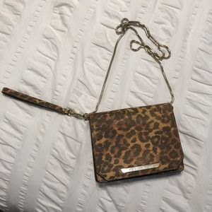 Rebecca Minkoff leopard cross body/wristlet